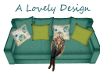 Teal Spring Couch