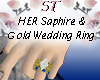 ST}Saphire Gold Ring HER