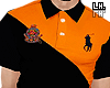 Orange Black Polo Shirt