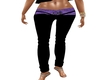 Black purple pants