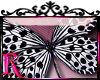 *R* BW Butterfly Sticker