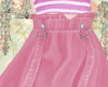 FOX pink jean skirt