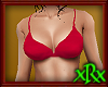 Red Silk Bikini Top