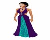 Purple&Teal halter dress