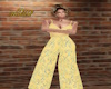 yellow spring jump suit
