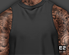 ⍣Black TankTop+Tat #1