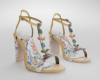 Gemmed Floral Heel F