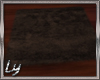 [Ly] Fluffy Brown Rug