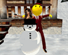 Group Pic With a Snowman