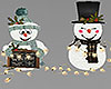 Winter Snowman Couple