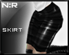[NR]Leather Skirt Black