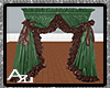 Green and Brown Curtains