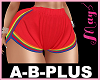 A-B-PLUS Short Red 2019