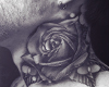Rose tattoo neck