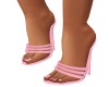 Pink slip on heels