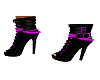 fancy black / pink boots