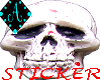 {Ama Skull sticker