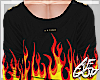 Ⱥ™ Fire Black Shirt