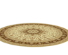 Beige Color Oval Rug