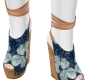 👠RU_Denim Wedge Heels