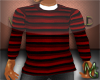 :Striped Red sweater