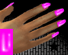 !GLOW Neon Pink Nails