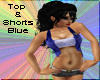 ~B~ Top n Shorts Blue