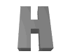 3D Lettering H