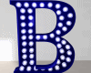 Anim Blue Letter B Sign
