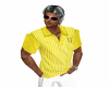 yellow stripe golf shirt