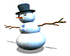 Animated Snowman Sticker