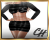 CH-Sia Black  Sexy Dress