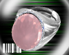 ☣Oval Stone Ring-Pink