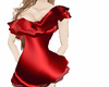silk red cocktail dress