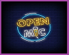 Open Mic Neon Sign