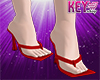 K- Juccy Red Sandals