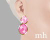 Glass Pink Earings
