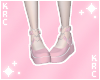 Pink Heart Doll Shoes