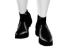 Blk lthr drs shoes