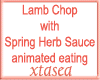 LambChop w Herb Sauce A