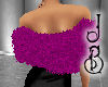 JB Plum Fur Shrug