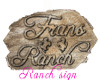 Frans Ranch sign