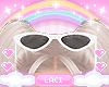 ✧.° white sunglasses