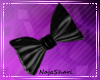 big black/grey bow