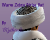 Zebra Stripe Fur Hat