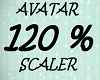 120% Avatar Sizer