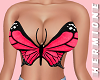 Red butterfly top