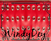Red Studded Clutch Purse