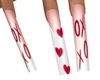 xoxo Lover Nails Red