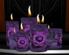 Purple Rose Candles